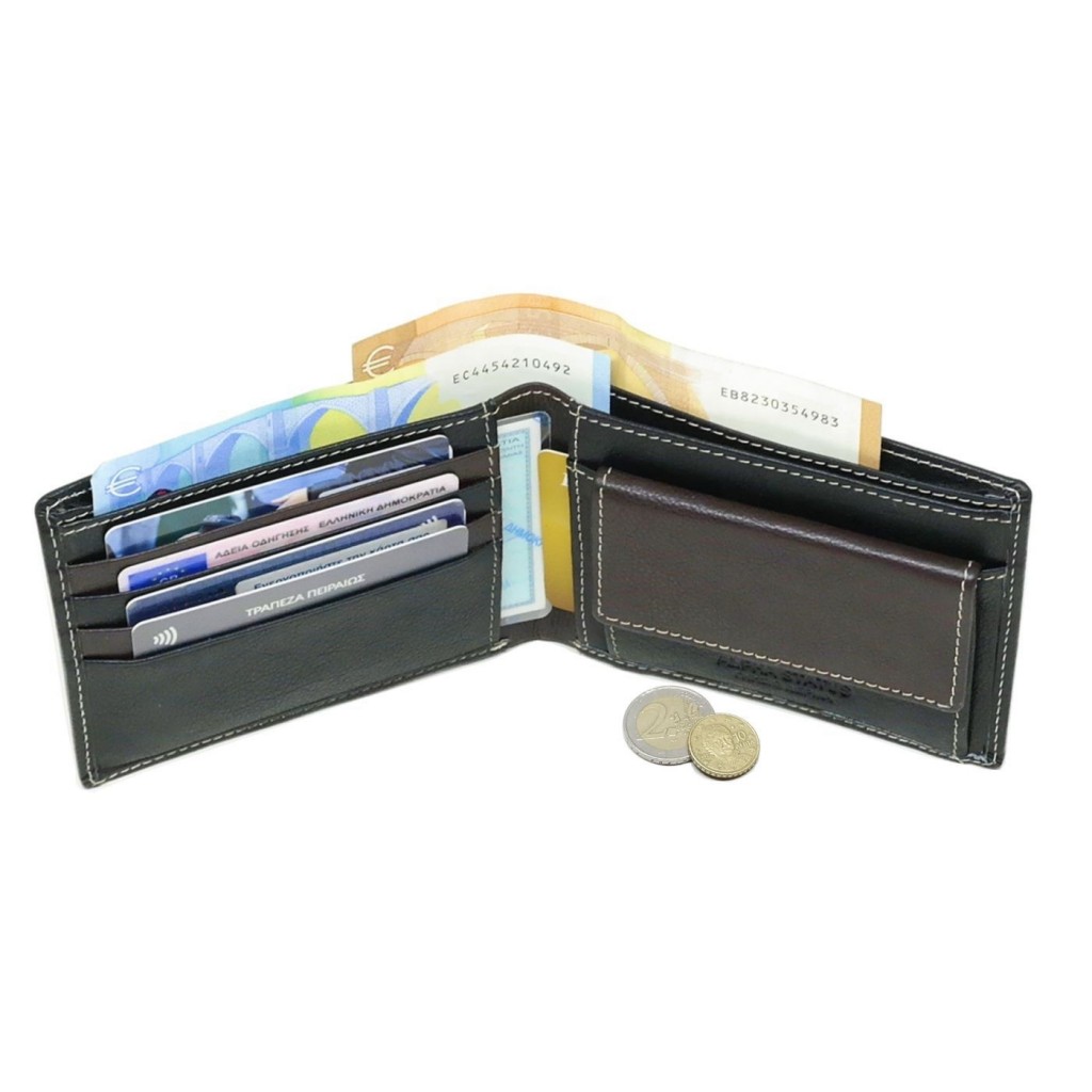 Δερμάτινο Πορτοφόλι ALPHA STATUS 10101-0 RFID BLACK