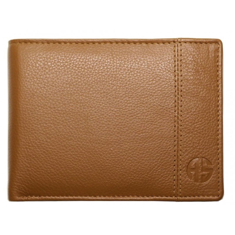 Δερμάτινο Πορτοφόλι ALPHA STATUS 10101-F RFID TAN