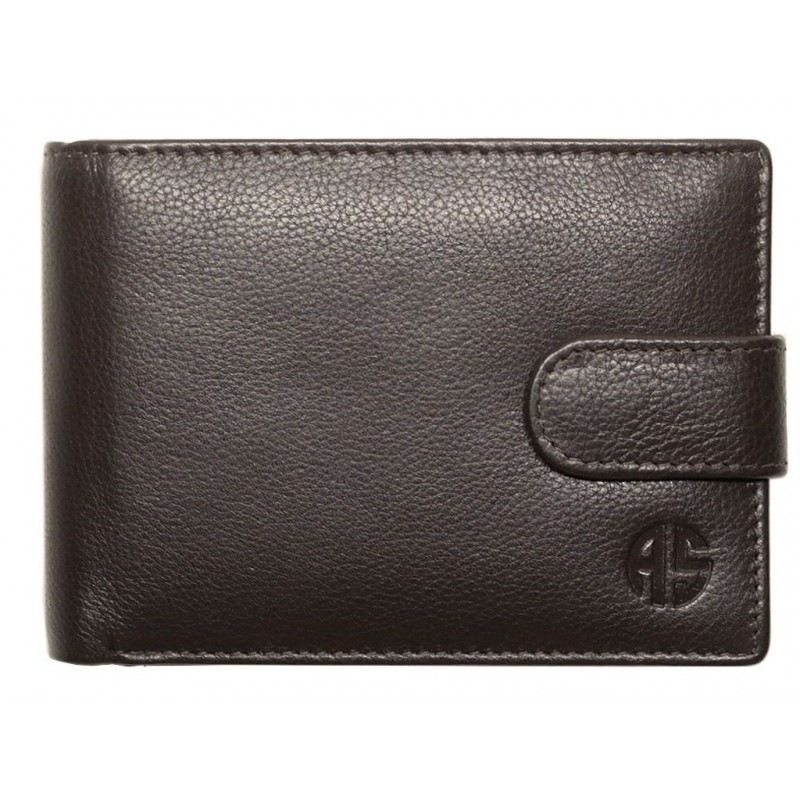 Δερμάτινο Πορτοφόλι ALPHA STATUS 10113-0 RFID COCCOA BROWN