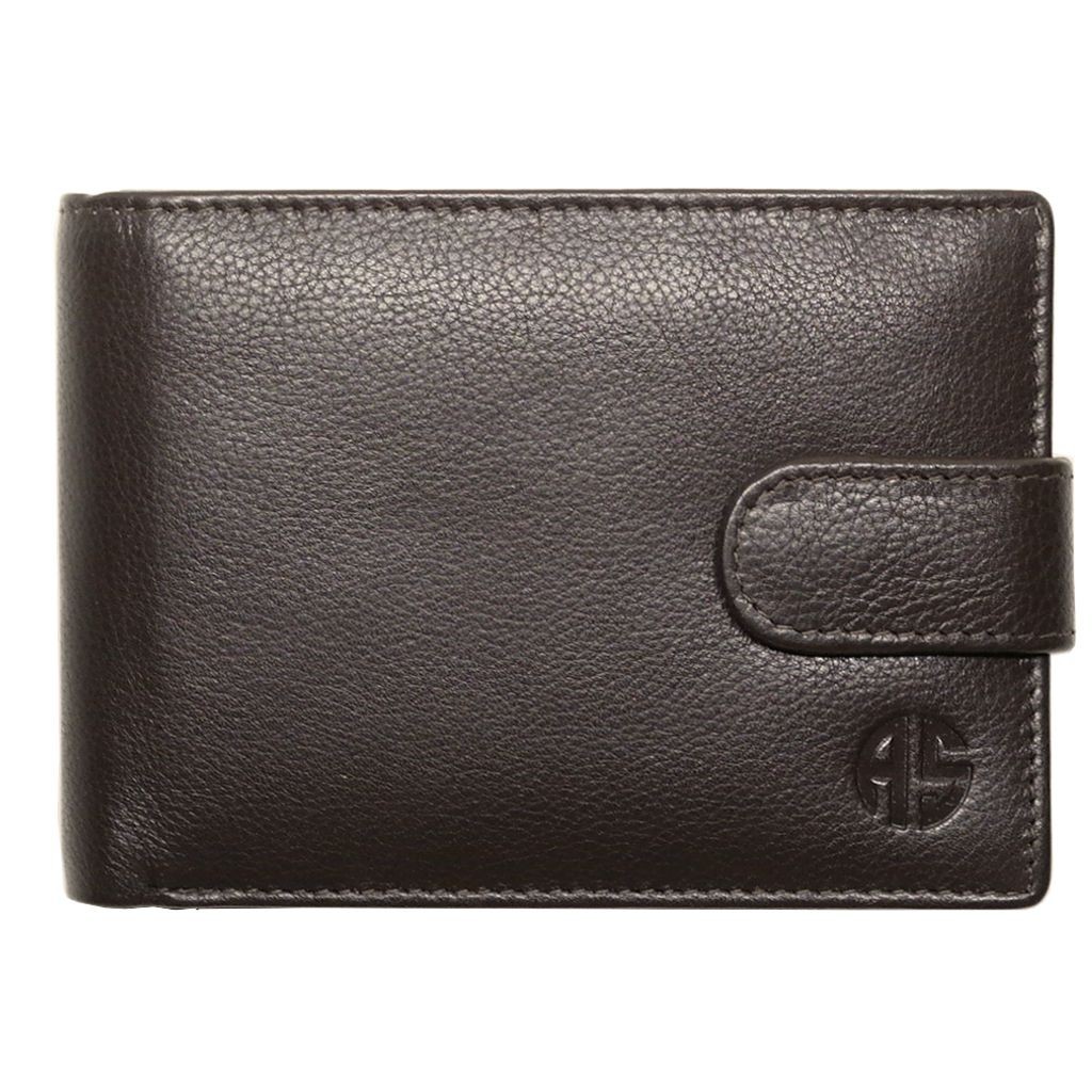 Δερμάτινο Πορτοφόλι ALPHA STATUS 10113-0 RFID COCCOA BROWN