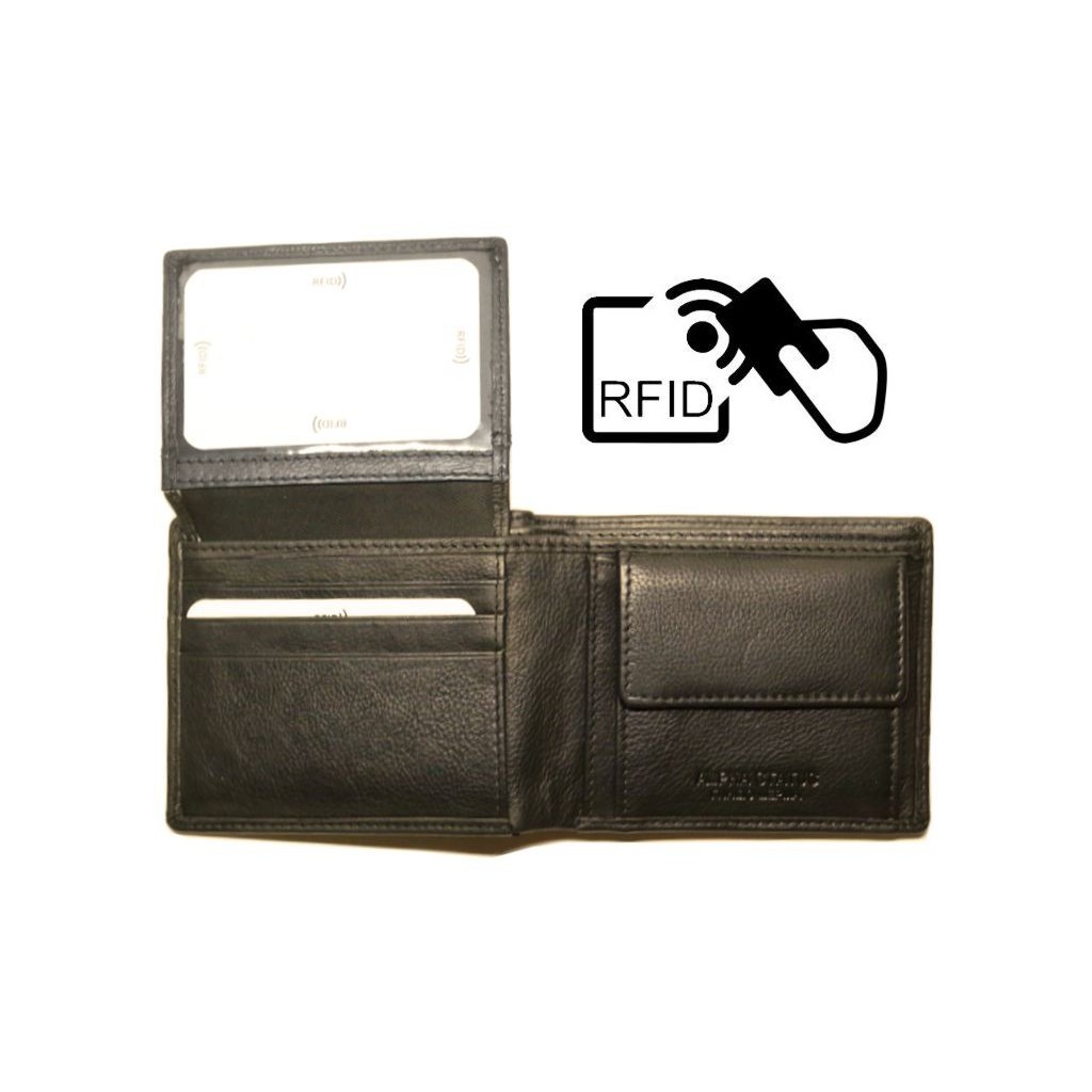 Δερμάτινο Πορτοφόλι ALPHA STATUS 10110-0 RFID COCCOA BROWN