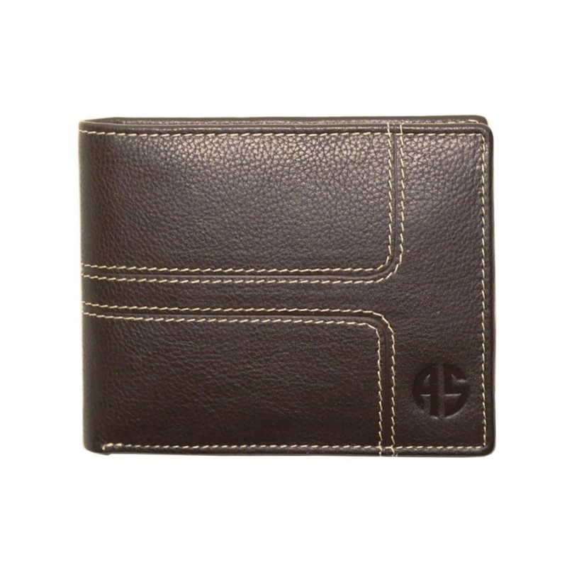 Δερμάτινο Πορτοφόλι ALPHA STATUS 10115-0 RFID COCCOA BROWN