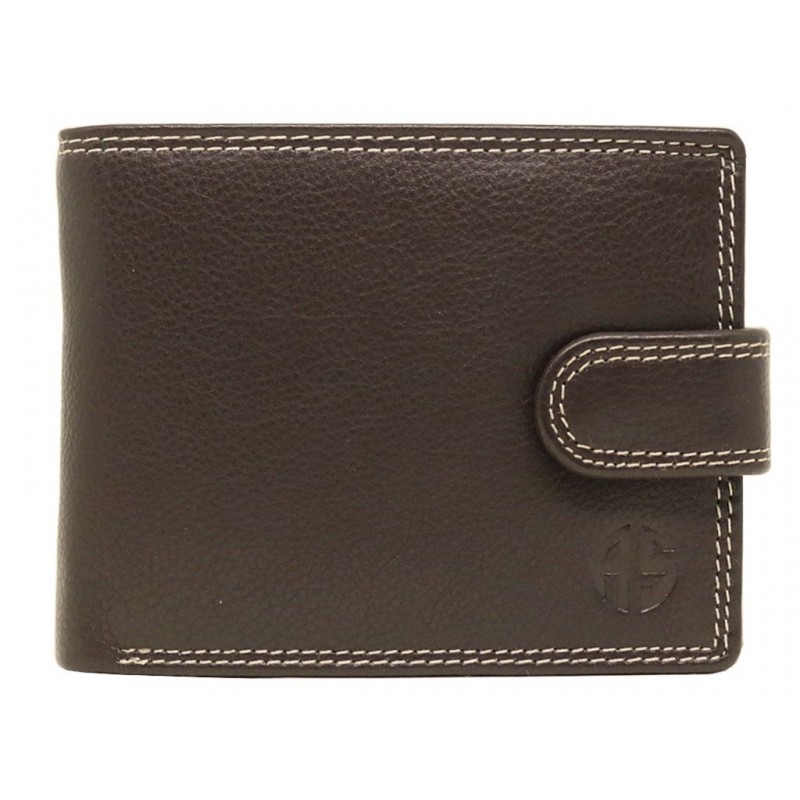 Δερμάτινο Πορτοφόλι ALPHA STATUS 10111-0 RFID COCCOA BROWN