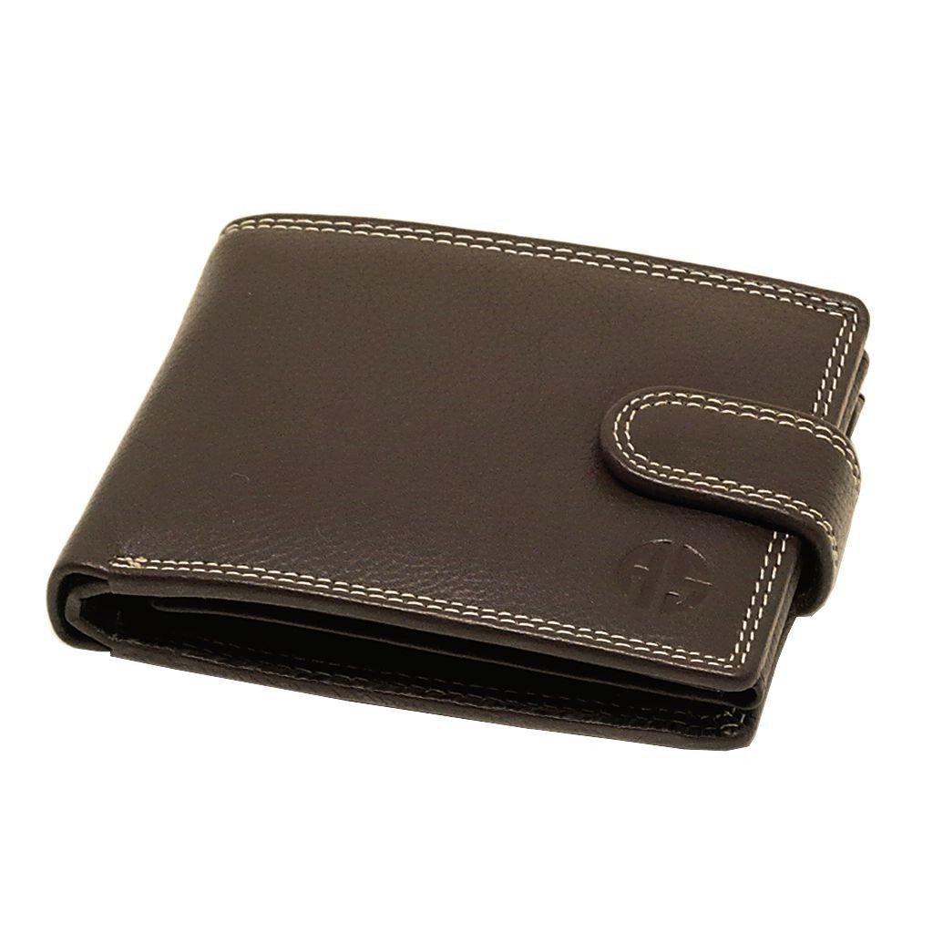 Δερμάτινο Πορτοφόλι ALPHA STATUS 10111-0 RFID COCCOA BROWN