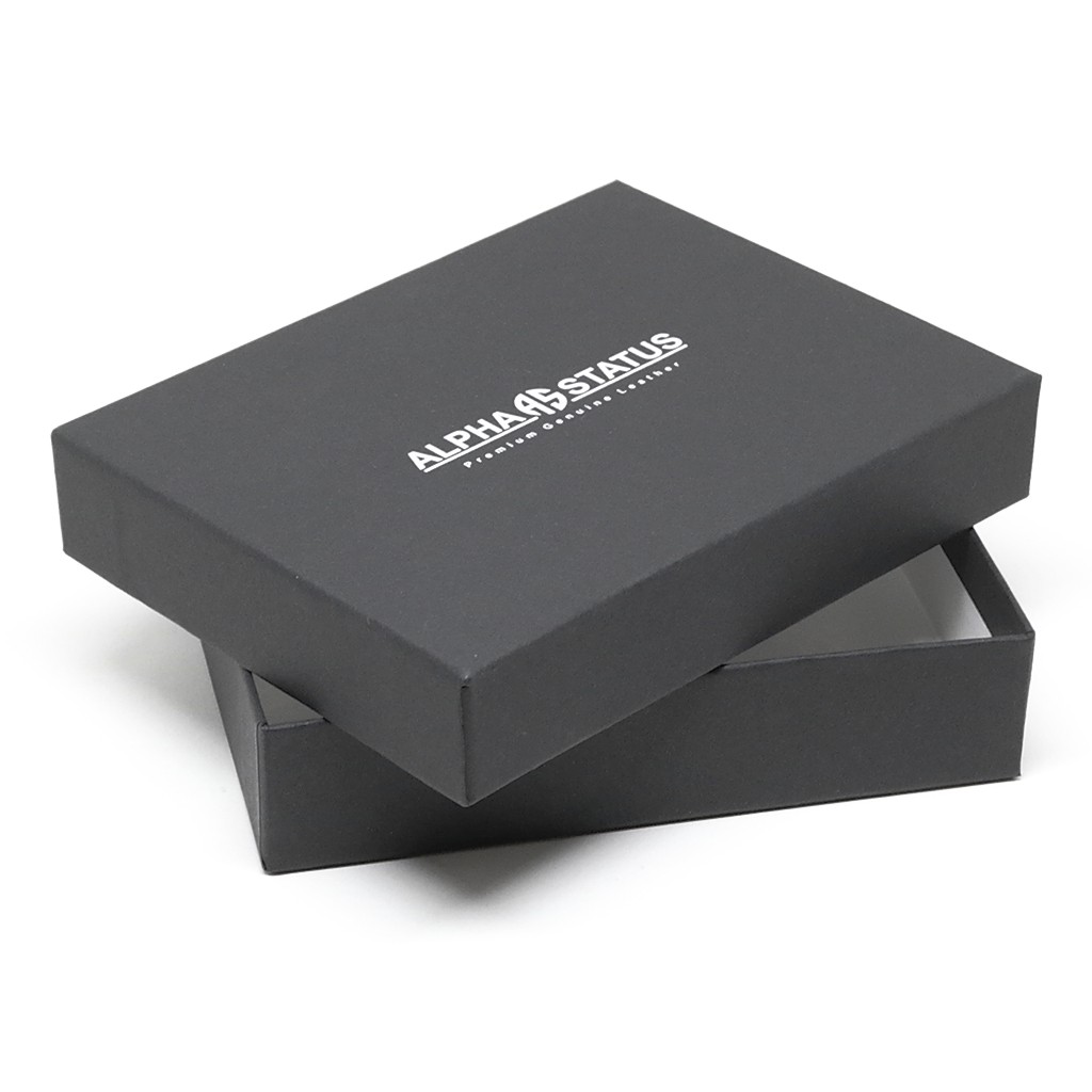 ALPHA STATUS 10111-0 RFID NAVY BLUE ΔΕΡΜΑΤΙΝΟ ΠΟΡΤΟΦΟΛΙ