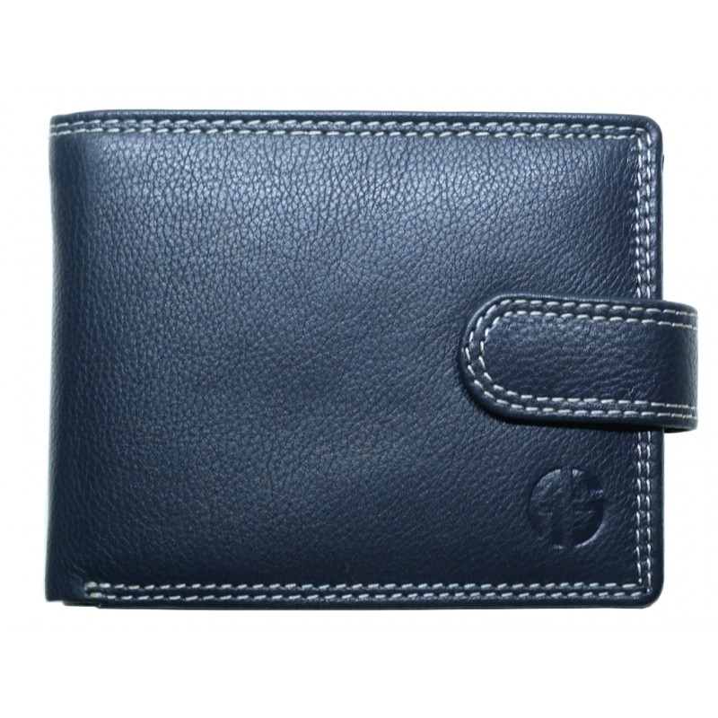 ALPHA STATUS 10111-0 RFID NAVY BLUE ΔΕΡΜΑΤΙΝΟ ΠΟΡΤΟΦΟΛΙ