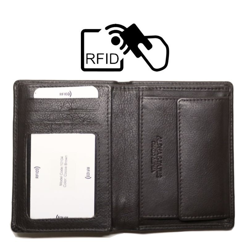ALPHA STATUS 10104D RFID TAN ΔΕΡΜΑΤΙΝΟ ΠΟΡΤΟΦΟΛΙ