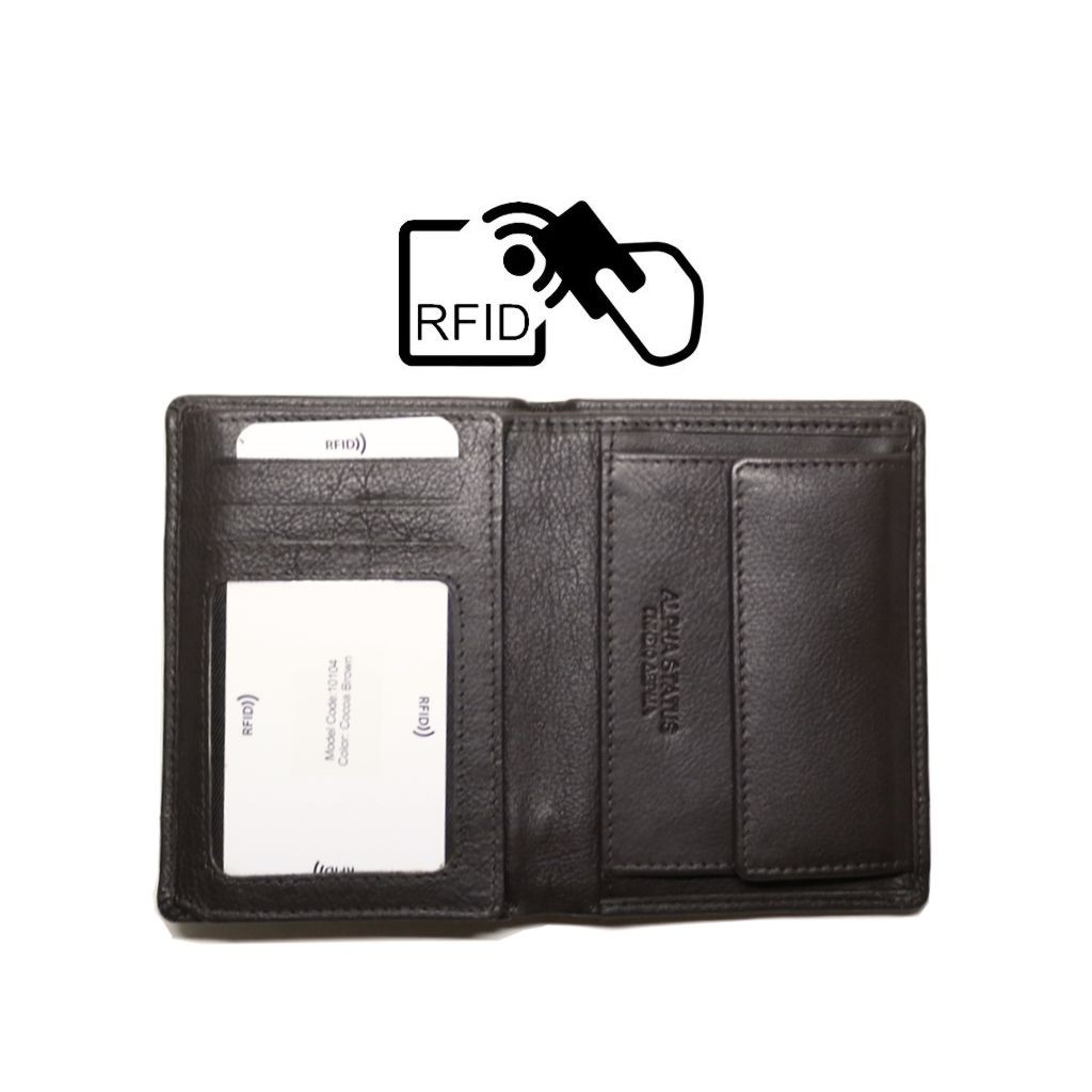 ALPHA STATUS 10104D RFID TAN ΔΕΡΜΑΤΙΝΟ ΠΟΡΤΟΦΟΛΙ