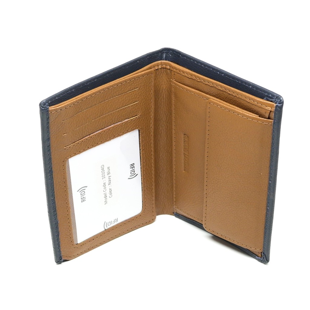 ALPHA STATUS 10104D RFID NAVY BLUE ΔΕΡΜΑΤΙΝΟ ΠΟΡΤΟΦΟΛΙ