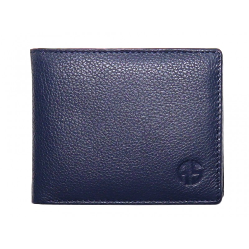 ALPHA STATUS 10114-0 RFID NAVY BLUE ΔΕΡΜΑΤΙΝΟ ΠΟΡΤΟΦΟΛΙ