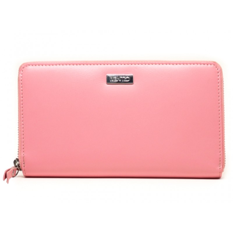 MENTZO L202 LIGHT PINK RFID SELENE ΔΕΡΜΑΤΙΝΟ ΠΟΡΤΟΦΟΛΙ