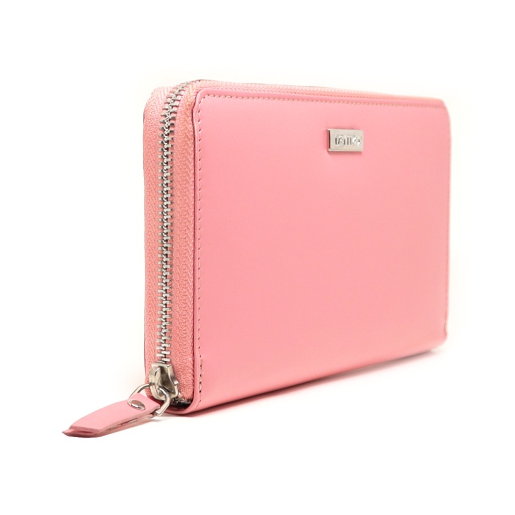 MENTZO L202 LIGHT PINK RFID SELENE ΔΕΡΜΑΤΙΝΟ ΠΟΡΤΟΦΟΛΙ