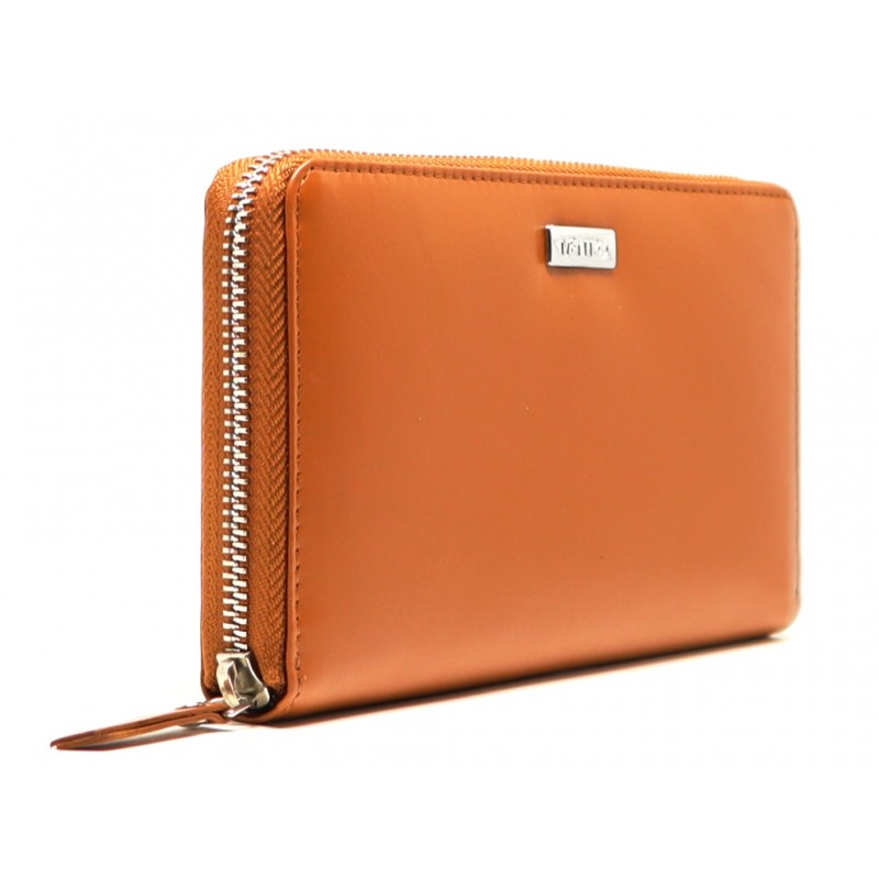 MENTZO L202 TAN RFID SELENE ΔΕΡΜΑΤΙΝΟ ΠΟΡΤΟΦΟΛΙ