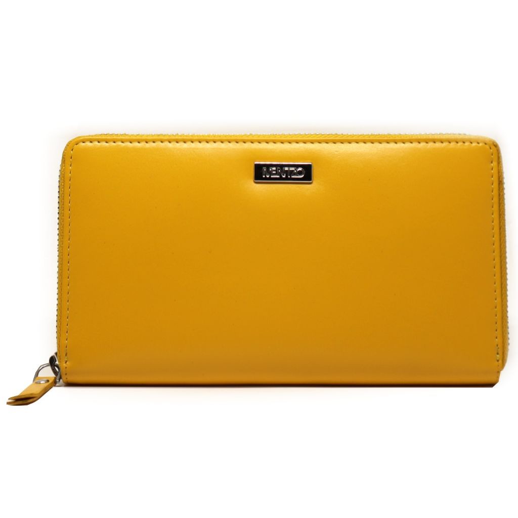 MENTZO L202 YELLOW RFID SELENE ΔΕΡΜΑΤΙΝΟ ΠΟΡΤΟΦΟΛΙ