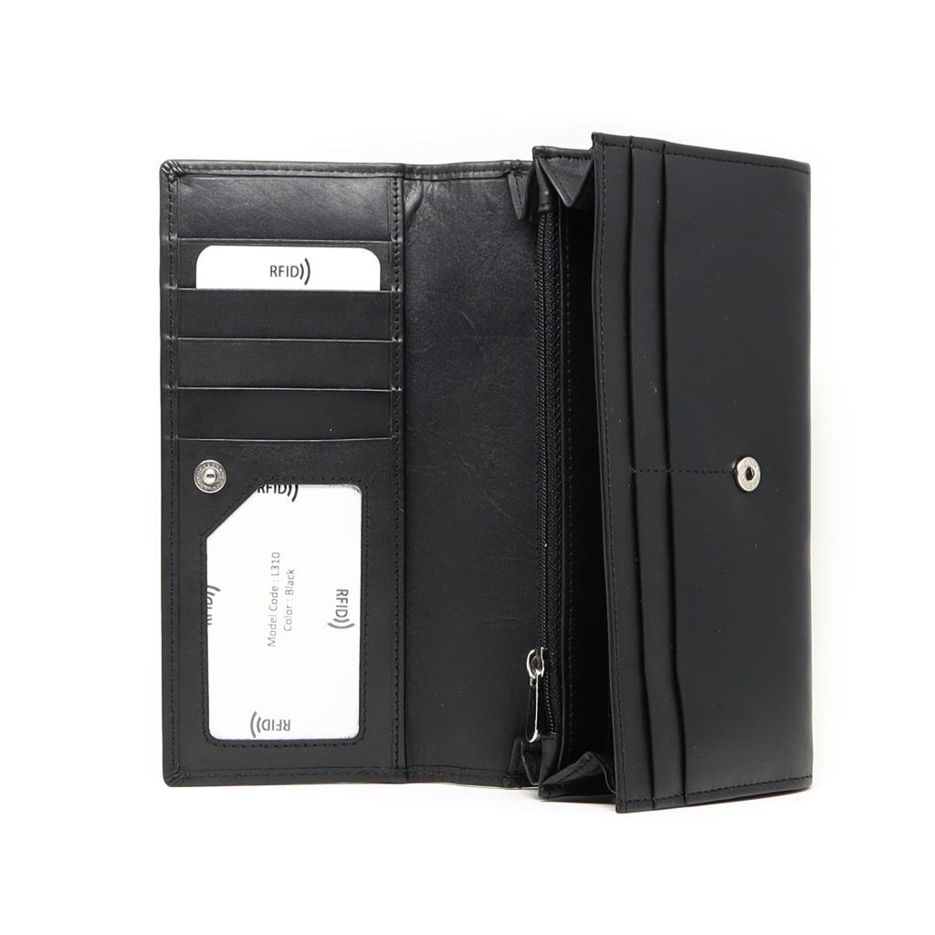 MENTZO L310 BLACK RFID ATHENA ΔΕΡΜΑΤΙΝΟ ΠΟΡΤΟΦΟΛΙ