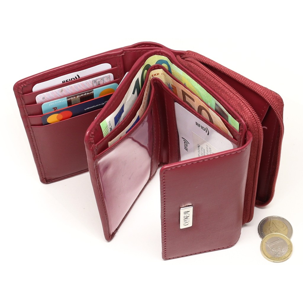 MENTZO L201 ΜΠΟΡΝΤΟ RFID CALYPSO ΔΕΡΜΑΤΙΝΟ ΠΟΡΤΟΦΟΛΙ