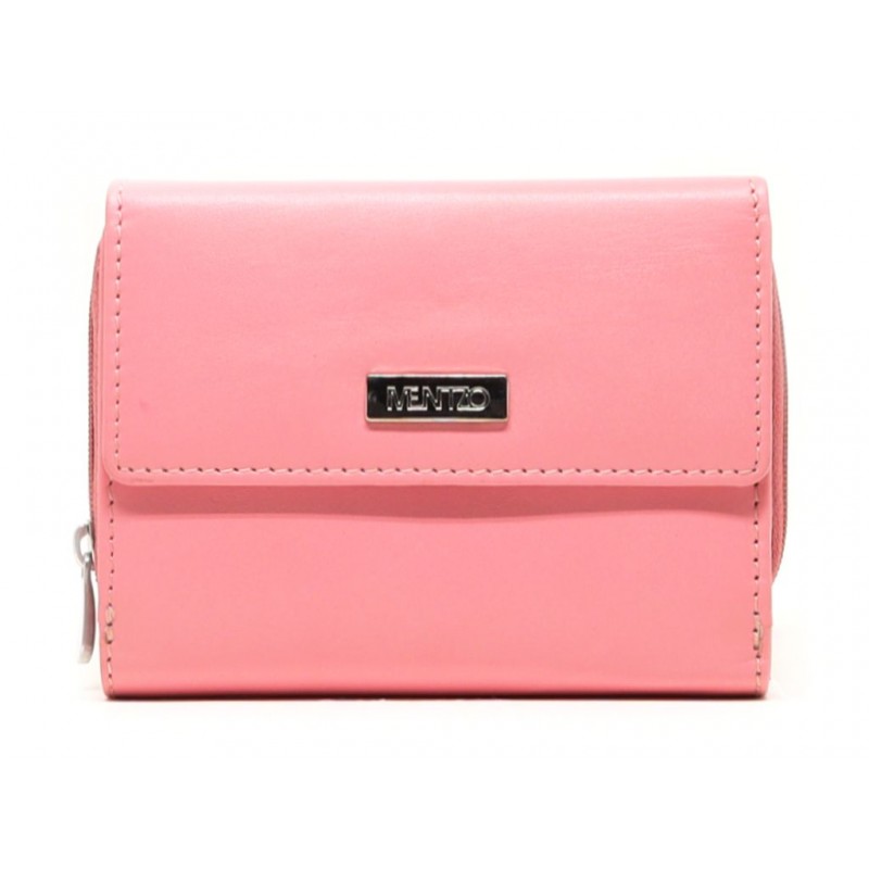 MENTZO L201 LIGHT PINK RFID CALYPSO ΔΕΡΜΑΤΙΝΟ ΠΟΡΤΟΦΟΛΙ