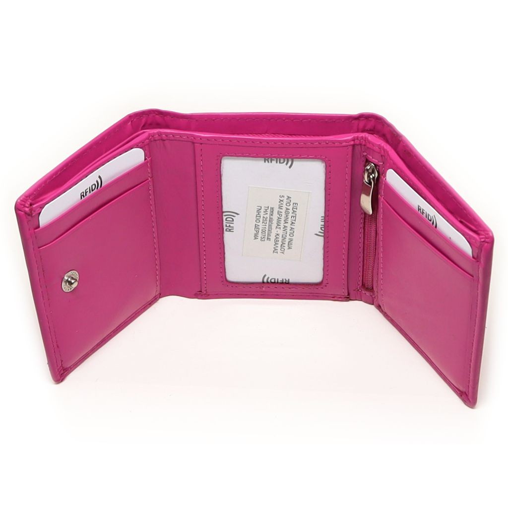 MENTZO L301 ΦΟΥΞ RFID IRIS ΔΕΡΜΑΤΙΝΟ ΠΟΡΤΟΦΟΛΙ