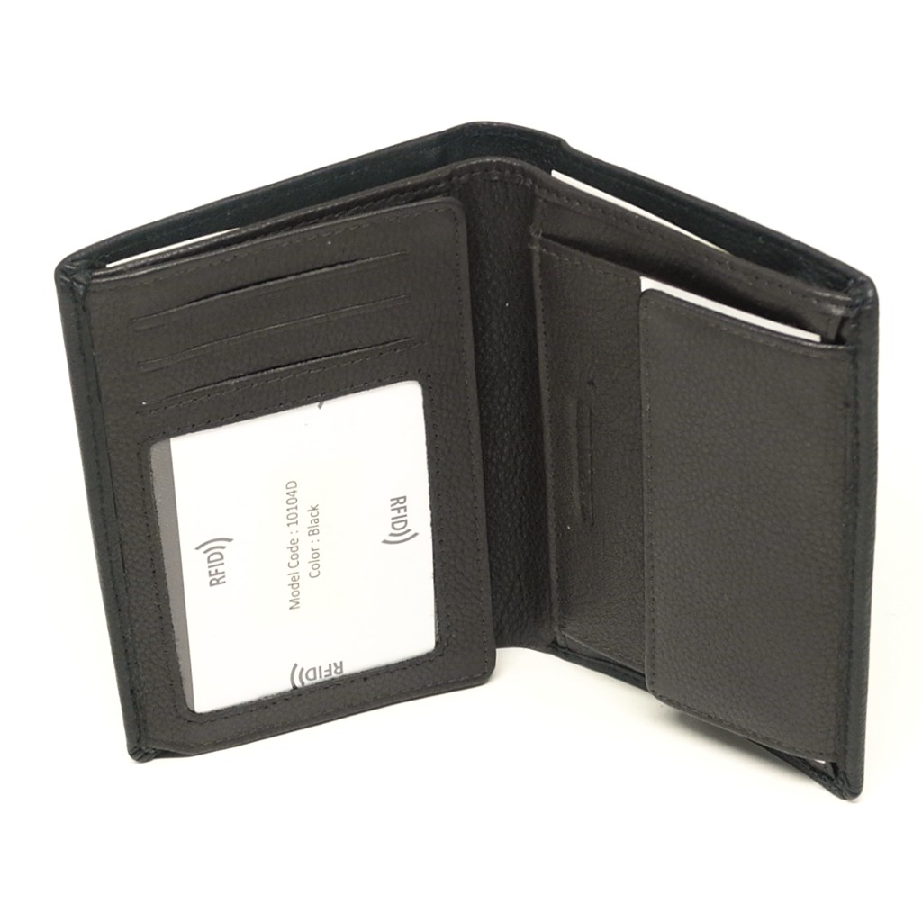 ALPHA STATUS 10104D RFID BLACK ΔΕΡΜΑΤΙΝΟ ΠΟΡΤΟΦΟΛΙ